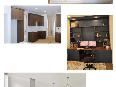 a collage of different kitchen designs