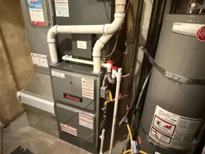 High-efficiency furnace install