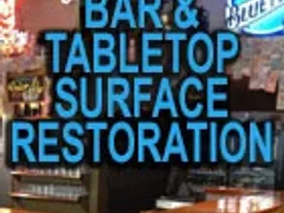 Current Lake Area Painting Bar and Table top Surface Restoration