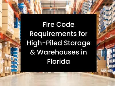 warehouse fire suppression requirements