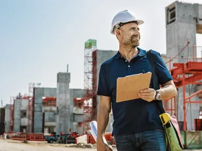 Photo of construction worker