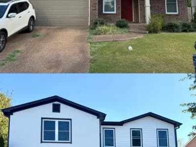 Stunning Exterior Home Renovation in Cordova, TN - Complete Home Transformation!