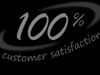 customer satisfaction guarantee logo