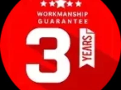3 year workmanship guarantee logo badge