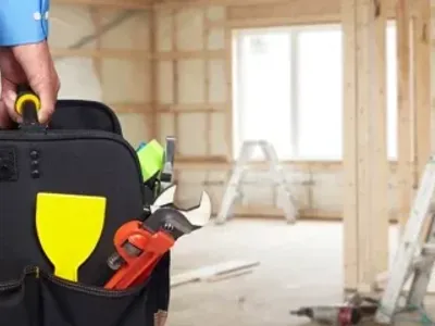 A Commercial Electrician Arrives on the Job