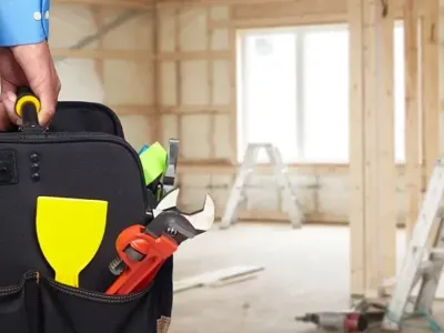 A Commercial Electrician Arrives on the Job