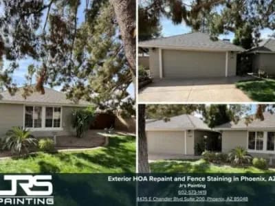 HOA-Compliant Repaint & Fence Staining Refresh in Phoenix, AZ
