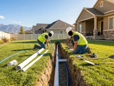Sewer line replacement and water main repair in Utah