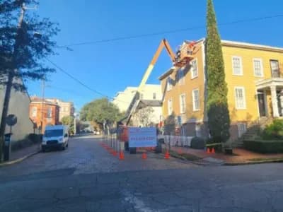 renovation work in progress for a building