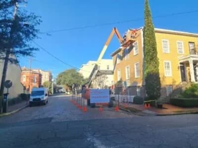 renovation work in progress for a building