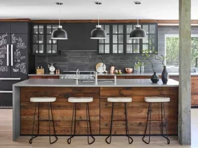 Custom French Country Kitchen, Our Partners. Kitchen Island Modern Farmhouse Kitchen, Custom kitchen remodeling