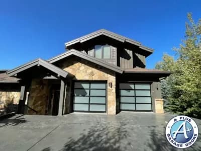 Frosted Glass Garage Doors in Park City, UT