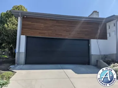Black Modern Flush Panel Garage Doors in Millcreek, UT
