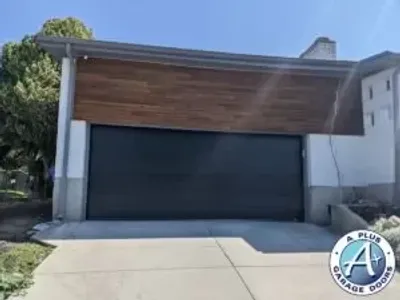 Black Modern Flush Panel Garage Doors in Millcreek, UT