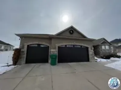 Amarr Black Garage Door Install Roy Utah 2 Doors
