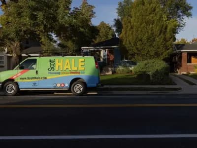 Scott Hale van parked outside home