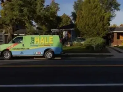 Scott Hale van parked outside home