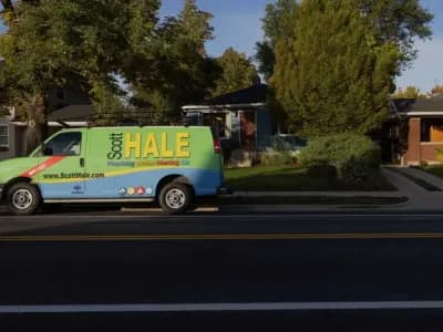 Scott Hale van parked outside home
