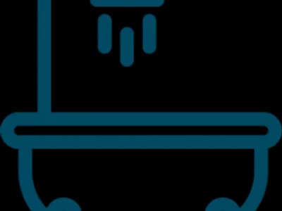 running shower and bathtub icon