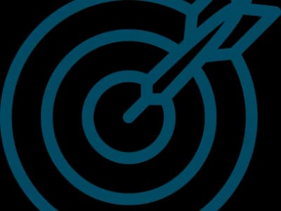 bullseye logo with dart