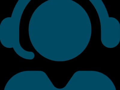 person with headphones on icon