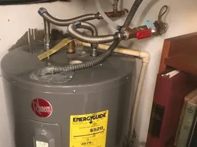 water heater installed