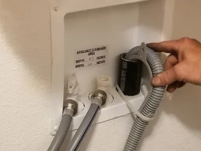 A cheap washer valve after the handle blew off and flooded the house.