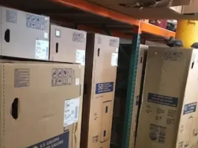 New water heaters in our shop.