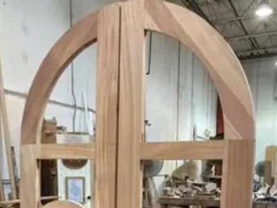 Custom millwork pieces crafted for architectural projects